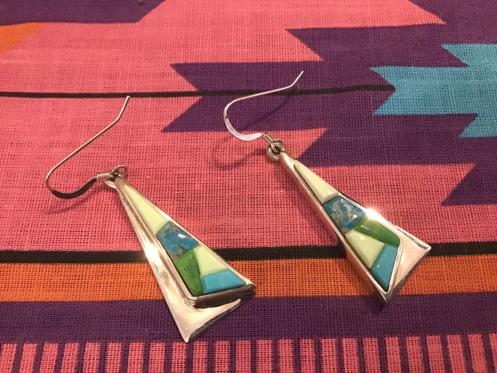 Mother Earth Inlay Combination Earrings