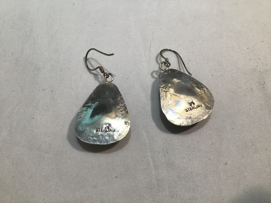 Back of Turquoise Mountain Earrings