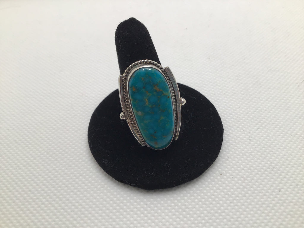 Turquoise ring adjustable 
