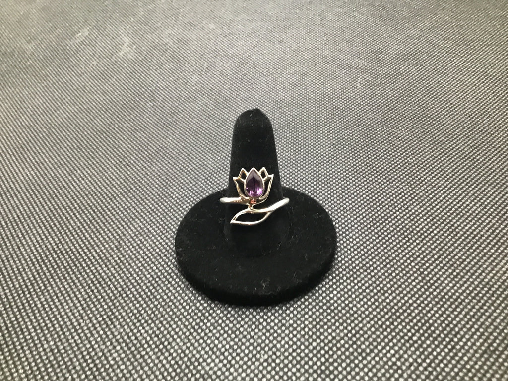 Amethyst Lotus Ring