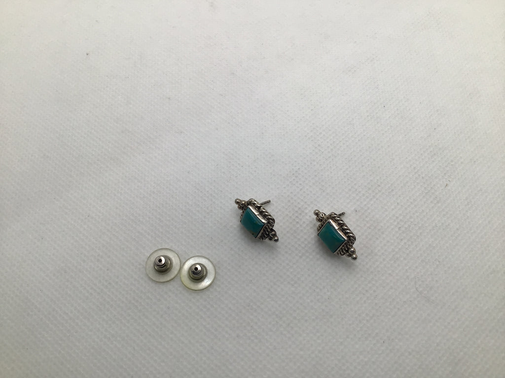 Turquoise post earrings