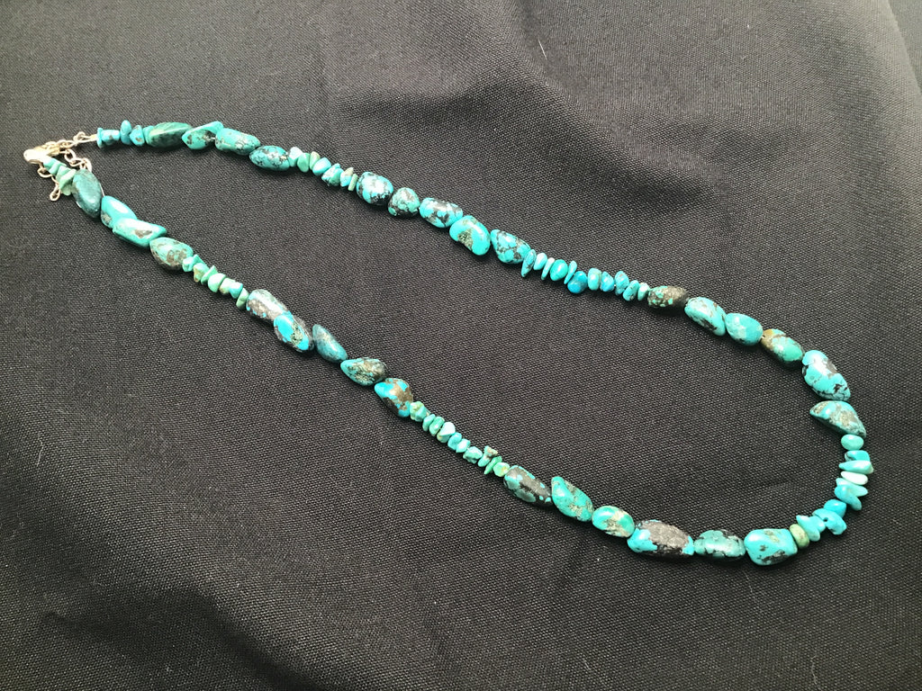 20 inch nugget/chip turquoise necklace