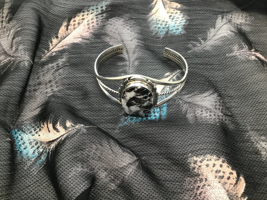 White Buffalo turquoise Cuff