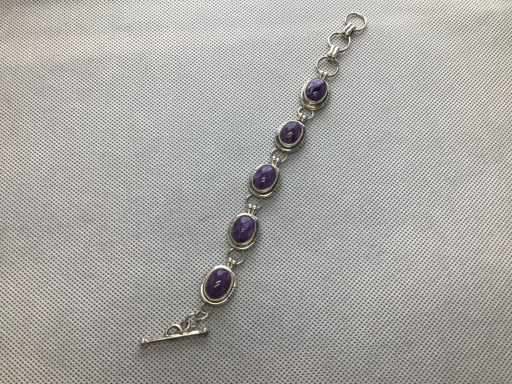 Charoite Link Bracelet