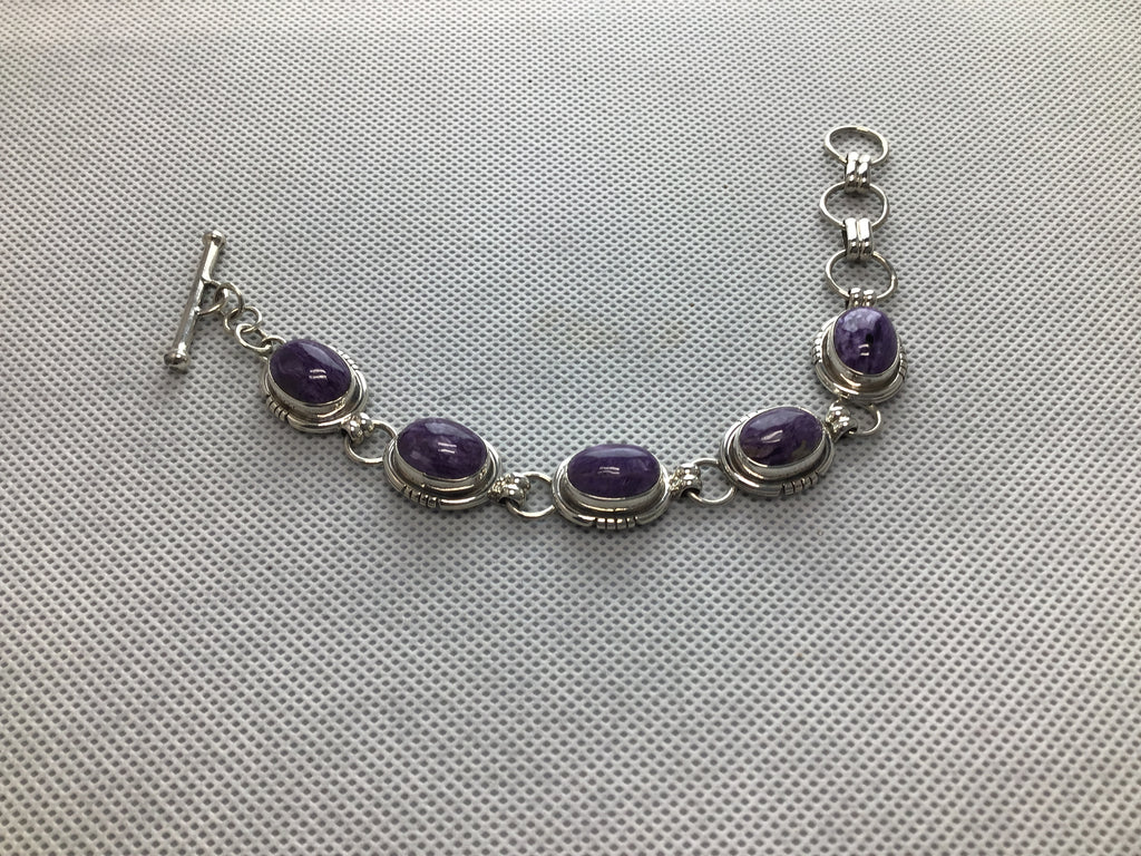 Charoite Link Bracelet