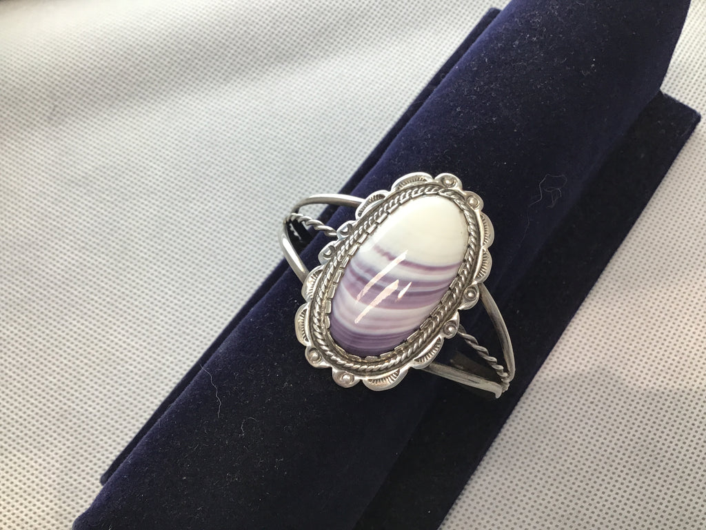 Wampum cuff bracelet