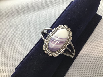 Wampum cuff bracelet