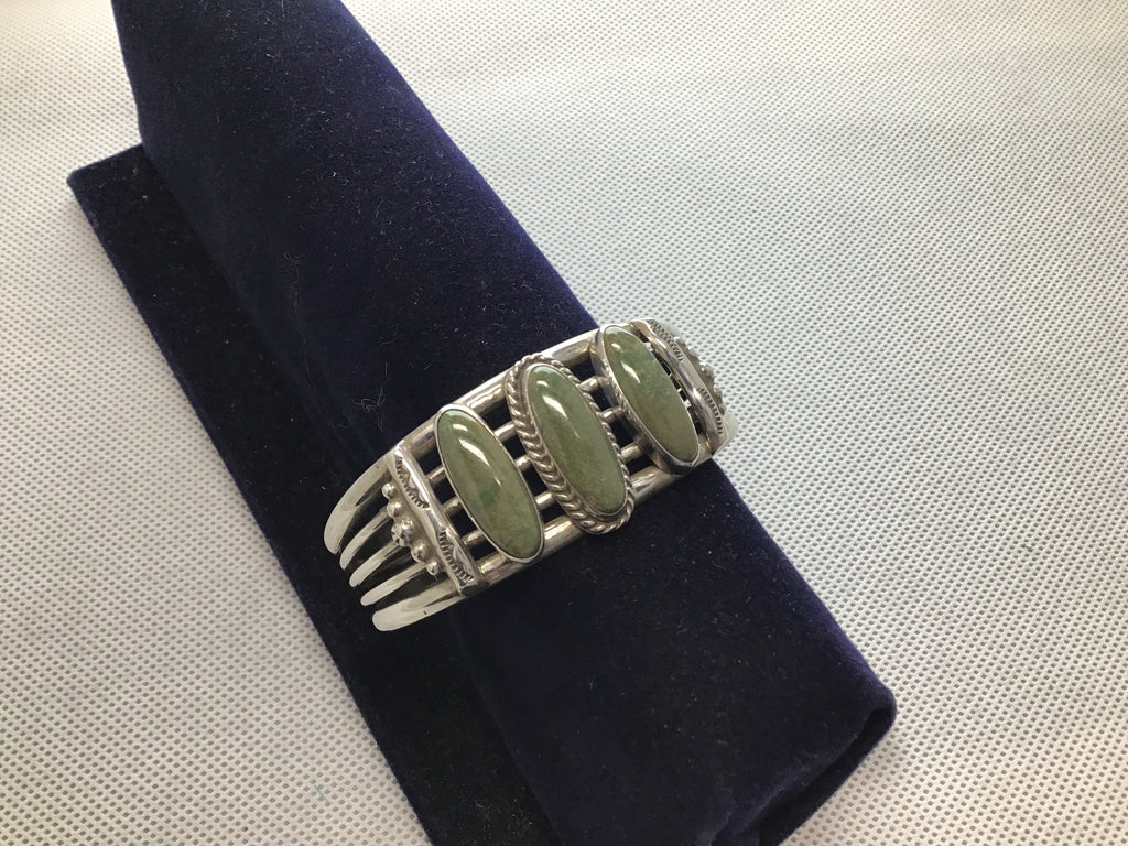 Green turquoise cuff