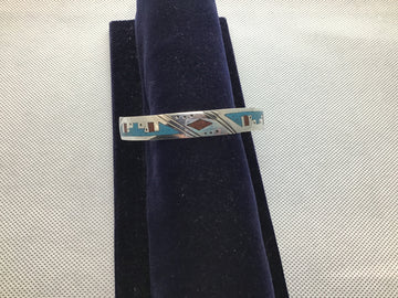 Chip inlay cuff bracelet