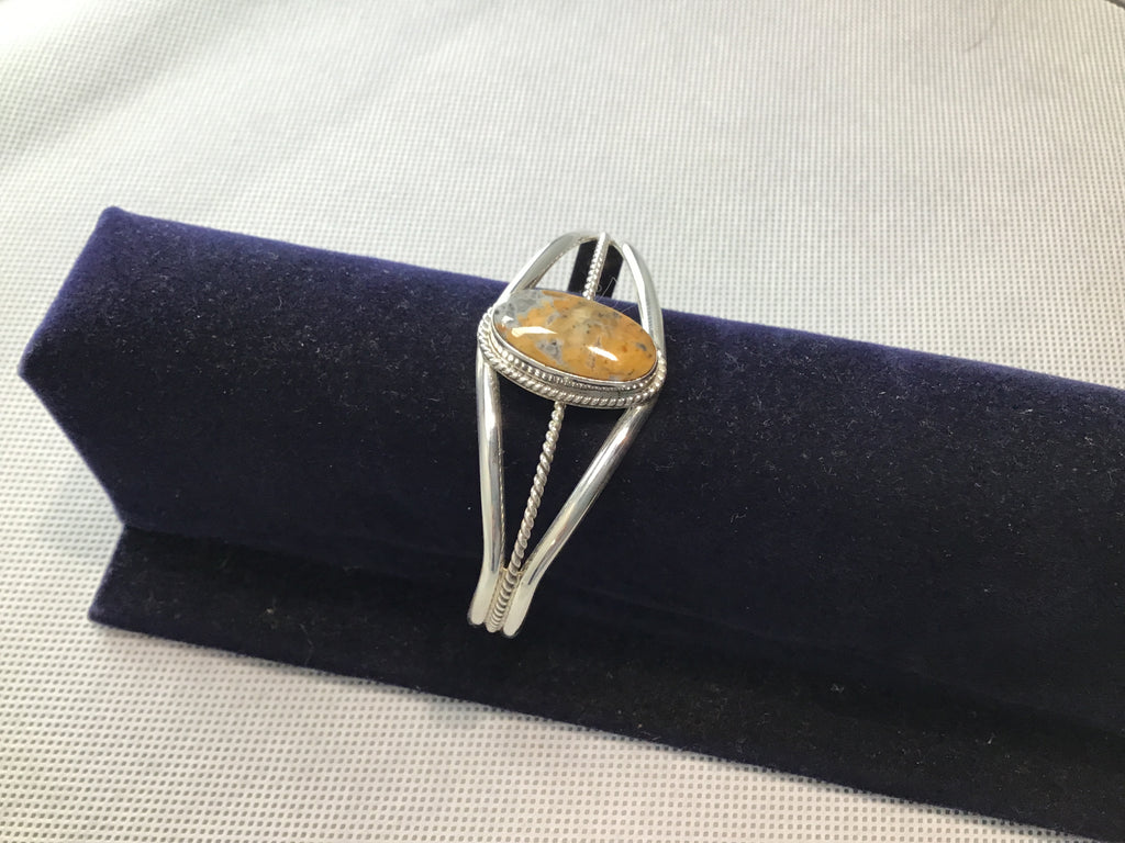Sterling Maligano Jasper cuff