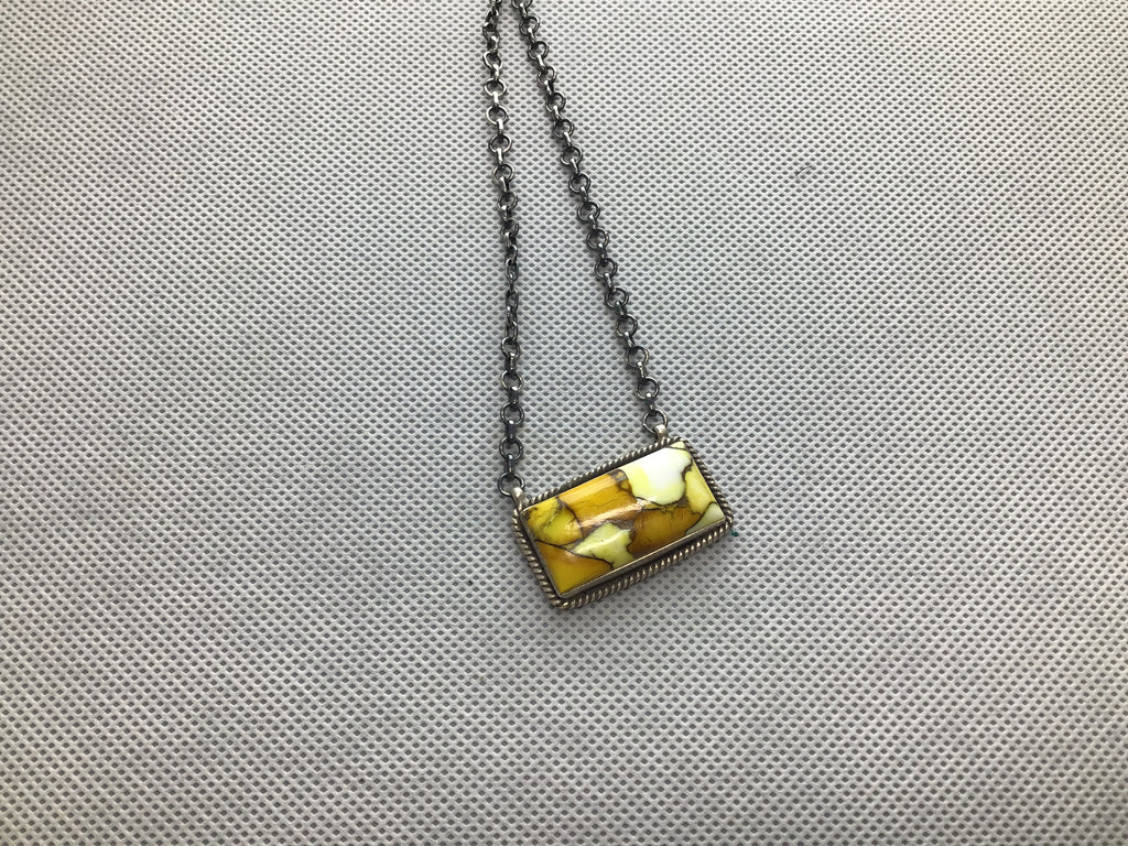 Honey Dahlia Bar Necklace