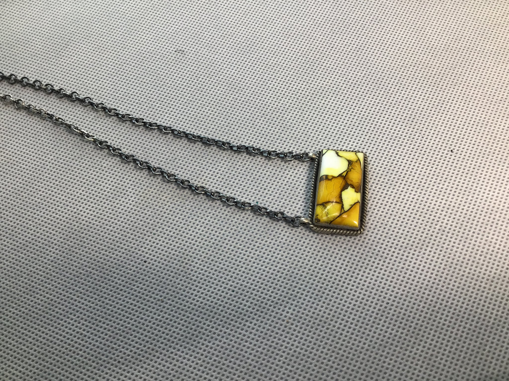 Honey Dahlia Bar Necklace