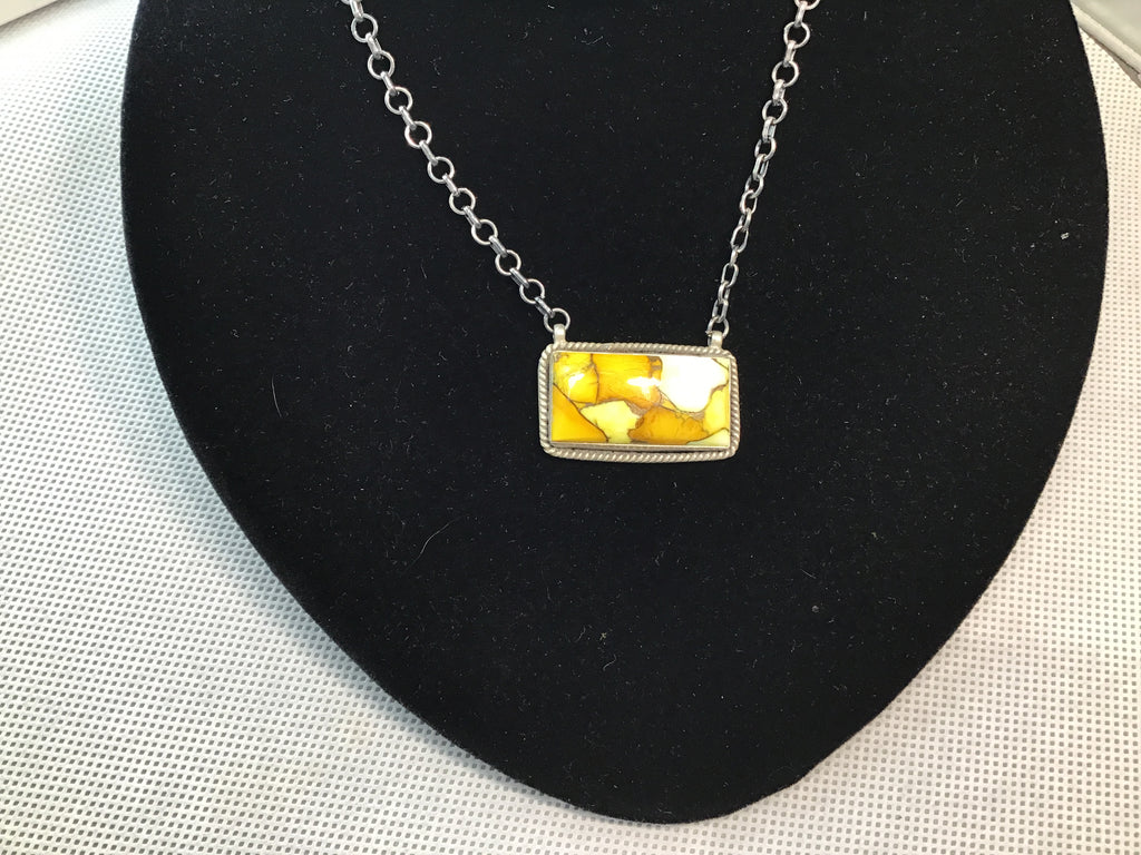 Honey Dahlia Bar Necklace