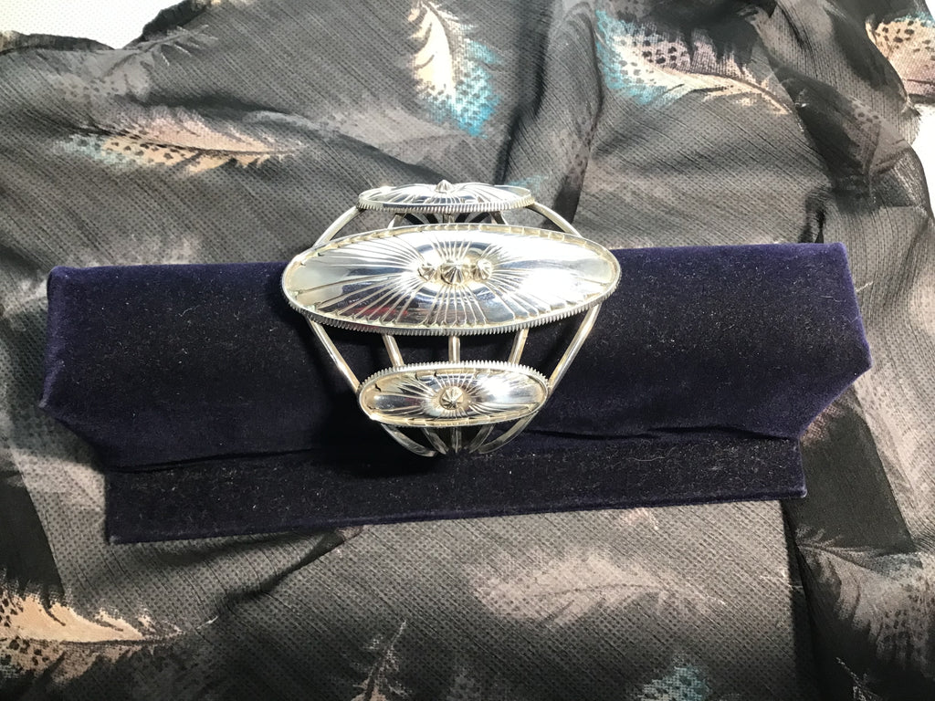 Sterling silver cuff bracelet