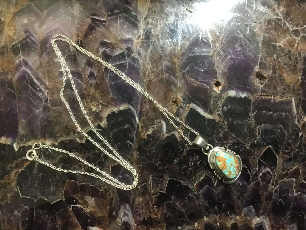 # 8 Turquoise Mine Necklace