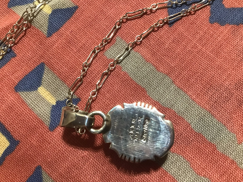 Back of Charoite Necklace