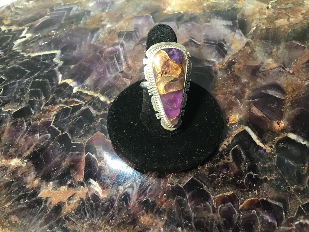 Purple Majesty Cultured Stone Ring