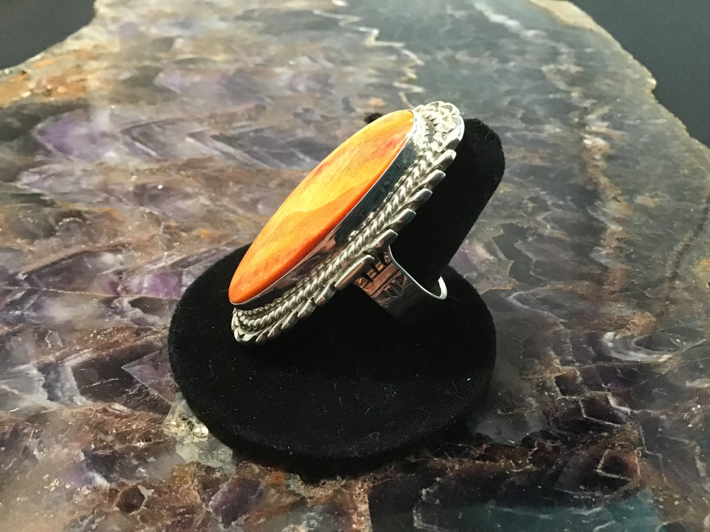 Orange Spiny oyster Ring