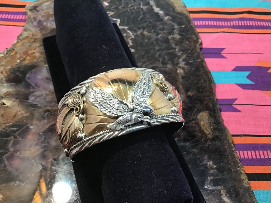 Sterling Bronze Eagle Bracelet
