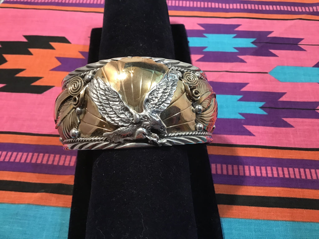Sterling Bronze Eagle Bracelet