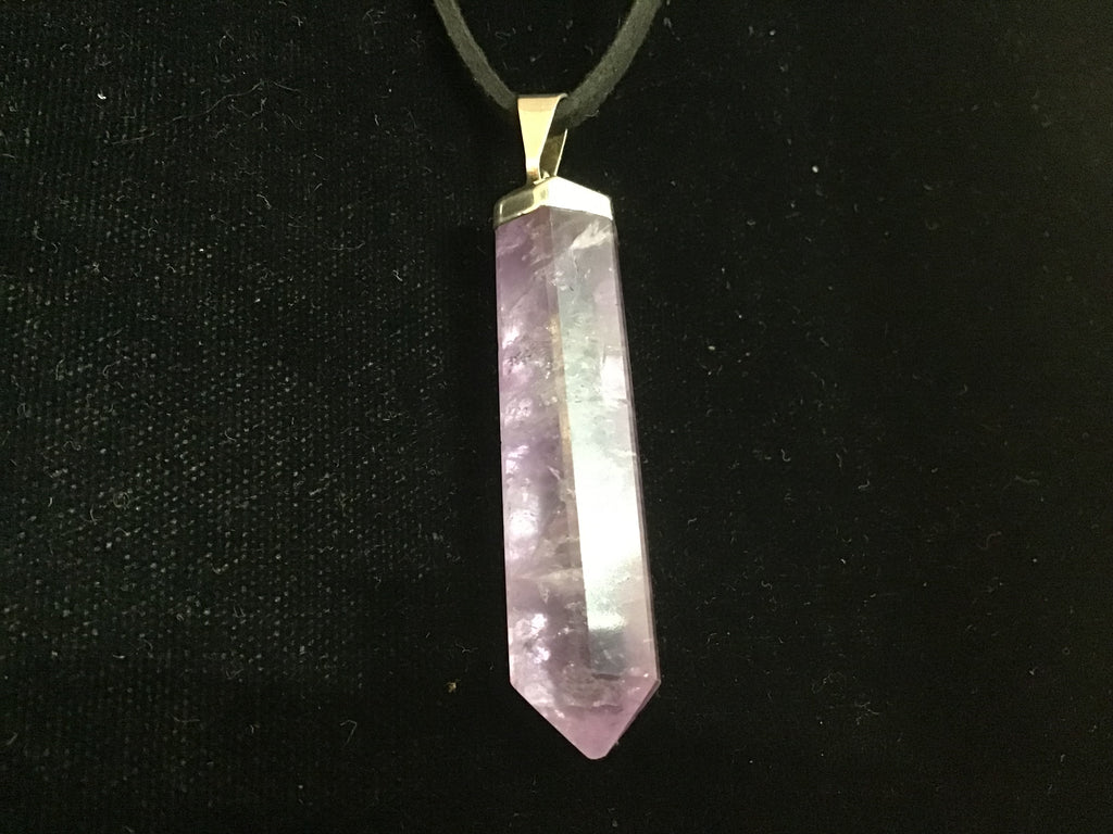 Amethyst point necklace 