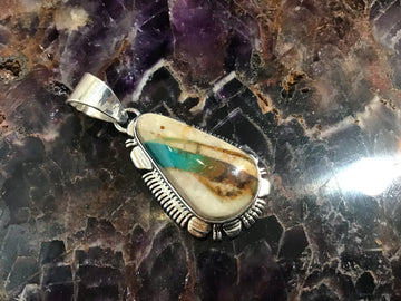 Boulder  turquoise pendant