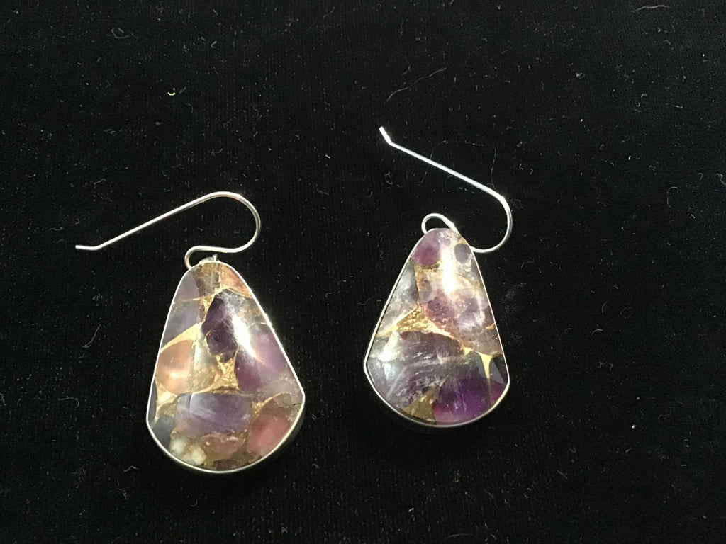 Sterling Purple Majesty Earrings
