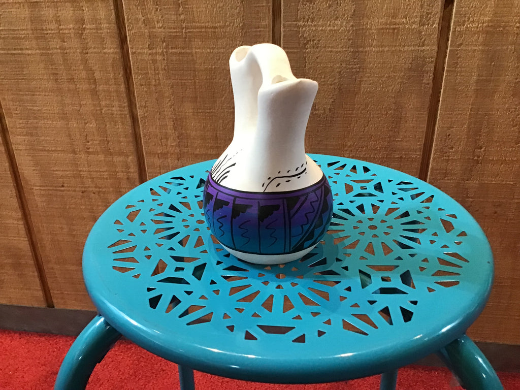 Painted Navajo Pottery Wedding Vase