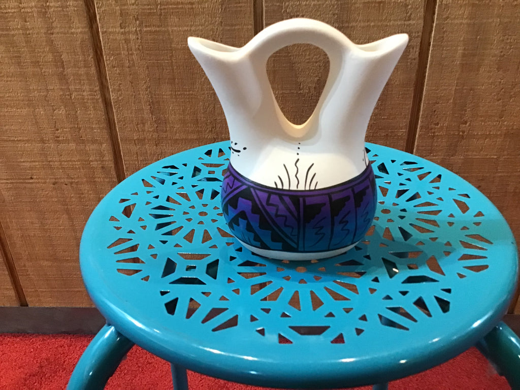 Painted Navajo Wedding Vase Pottery