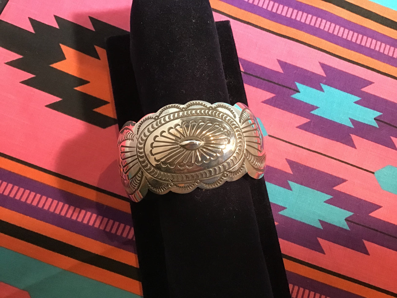 Sterling silver cuff bracelet