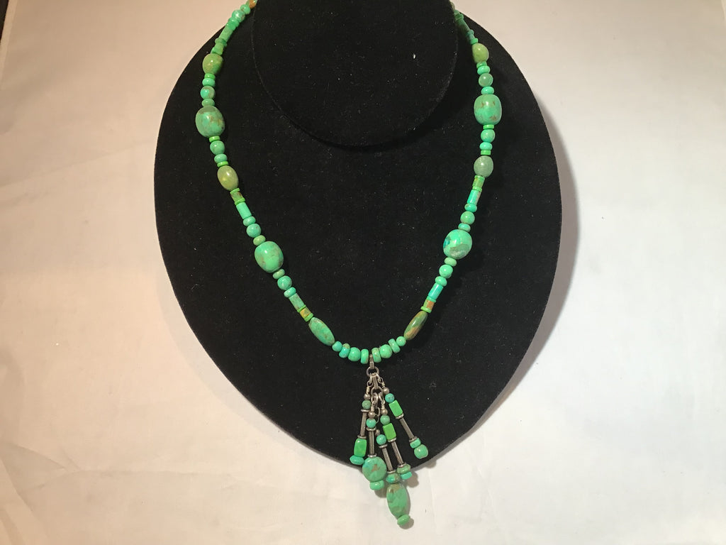 17 Inch Mojave Turquoise Beaded Necklace