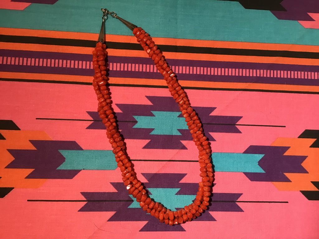 16" Coral Bead Necklace