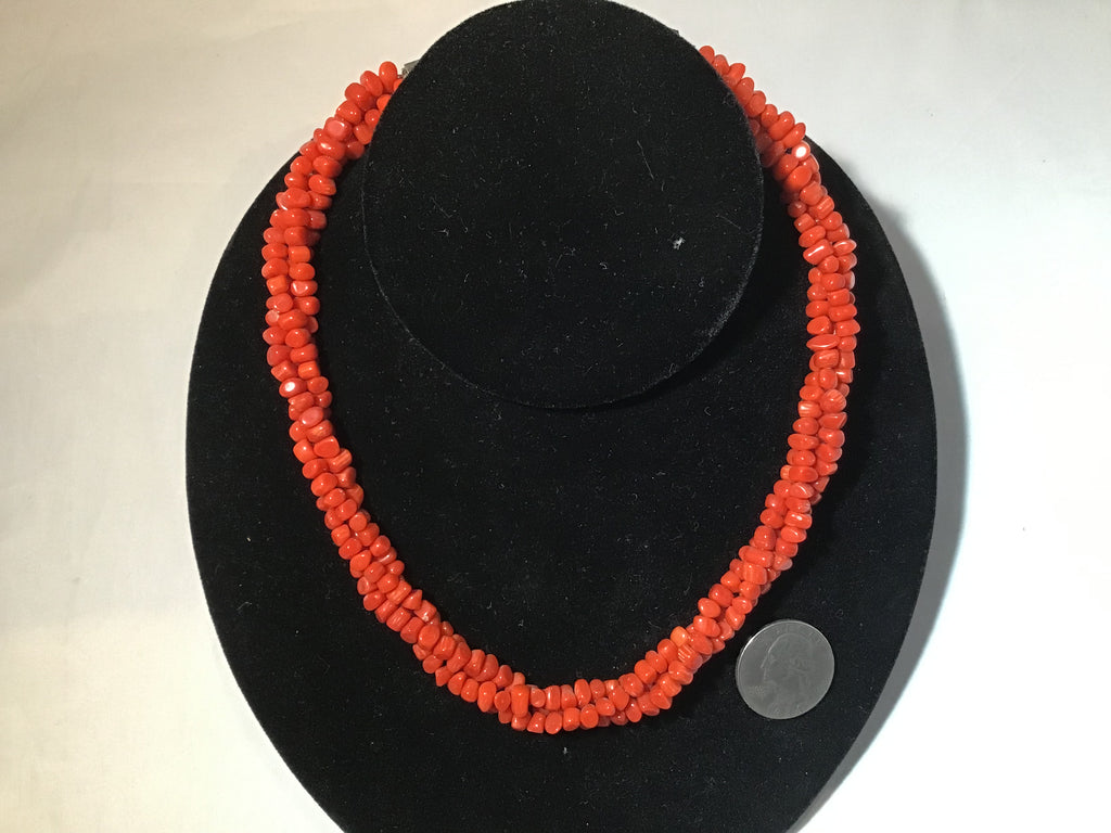 16 inch Coral Bead Necklace