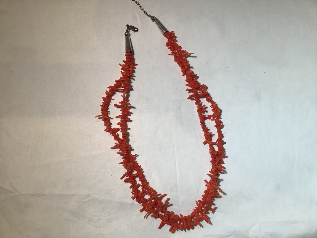 2 Strand Branch Coral Necklace