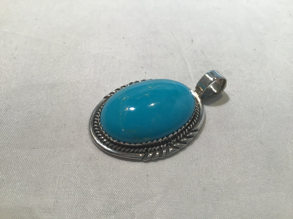 Sterling Turquoise Pendant