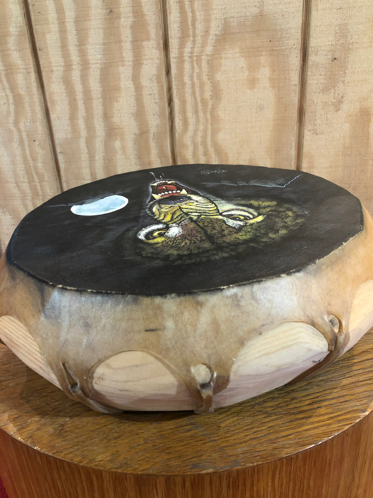 Wolf Painted Drum
