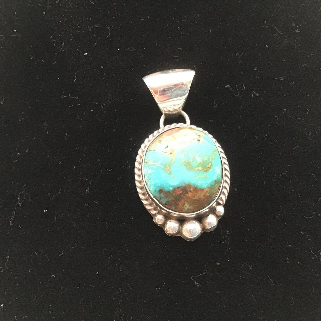 Sterling turquoise pendant