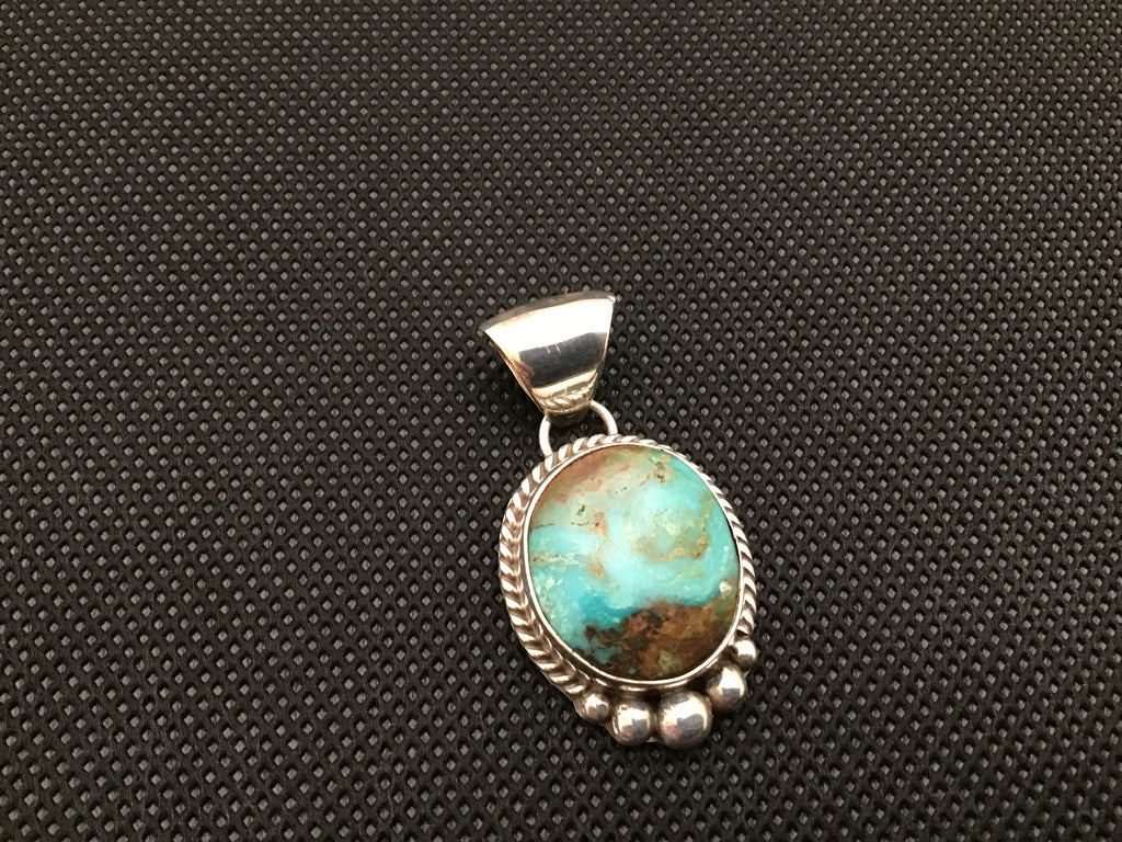 Sterling turquoise pendant
