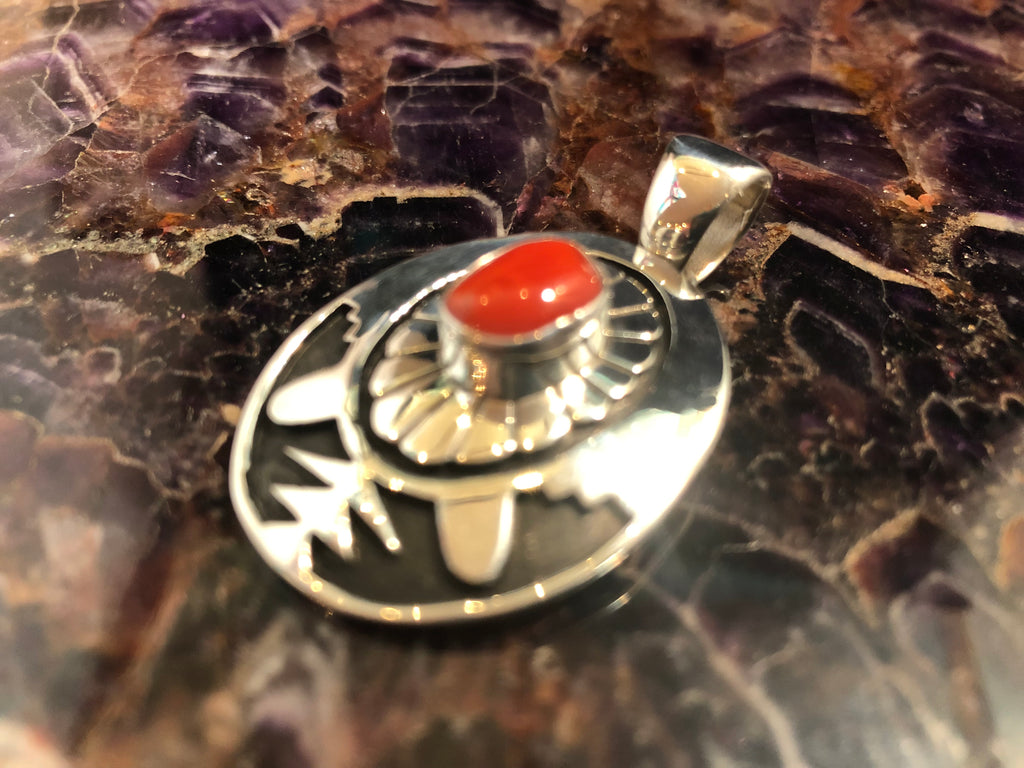 Red Coral Pendant 